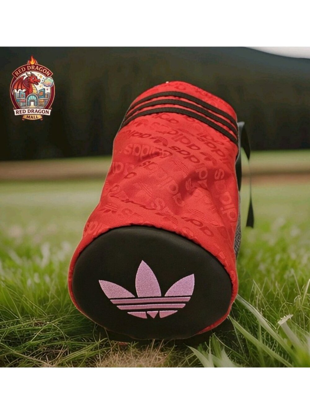 Adidas Originals Golf Head Cover Red Pink Monogram Trefoil JM9980